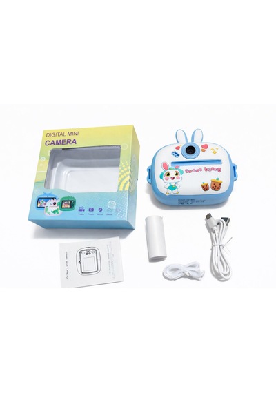 Cmr94 Çocuk Dijital Mini Kamera 1080p Hd 2.0 İnç Ekran Fotorğraf Video Oyun Müzik Usb Şarj Termal Resim Kağıt Baskılı Yazıcı Kamera Video Makinesi Print Kamera Pembe