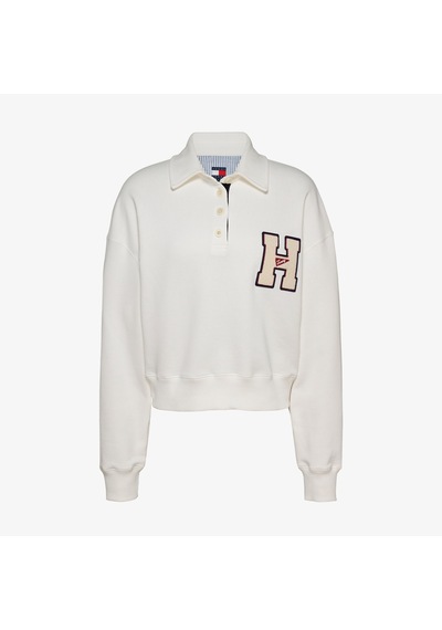 Tommy Hilfiger Tommy Jeans Graphic Hawk Kadın Beyaz Polo 026 Dw0dw20537 Beyaz