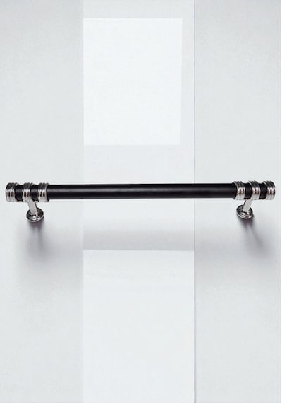 Nesli Alüminyum Metal Lüks Modern Mobilya Çekmece Mutfak Dolabı Kulpu Siyah-krom 160mm Siyah - Krom