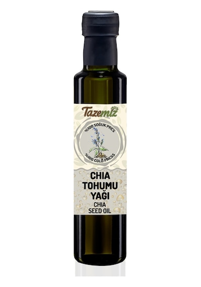 Tazemiz Soğuk Sıkım Chia Tohumu Yağı 250 ML