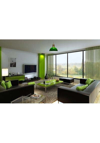 Riolight Modern,Rustik,Vintage Sakon, Odalar Için Yeşil Içi Beyaz