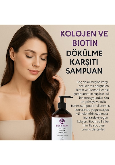 Bestway Kolojen Ve Biotin Dökülme Karşıtı Şampuan