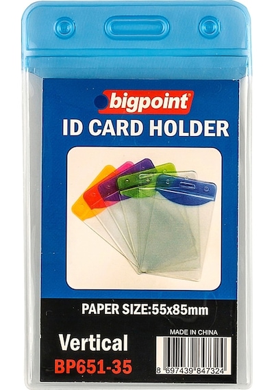Bigpoint Korumalı Kart Poşeti Dikey Mavi 55x85mm 10'lu Poşet