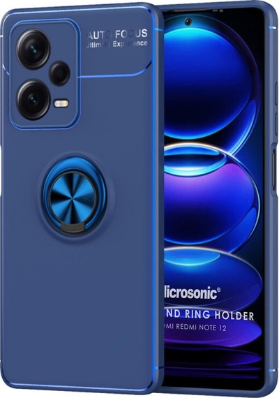 Microsonic Xiaomi Redmi Note 12 Kılıf Kickstand Ring Holder