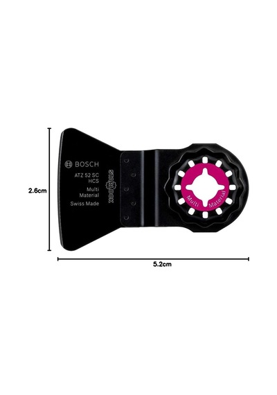 Professional Accessories 2329996 1 X Kazıyıcı Atz 52 Sc Sertleştirilmiş Artıklar İçin, Genişlik 52 Mm, Sert, Ak
