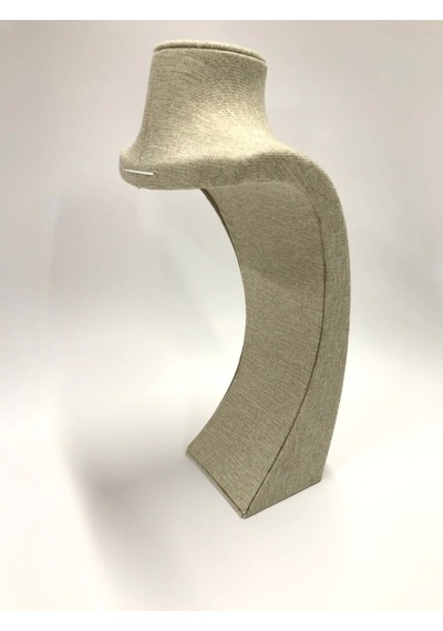 Yerli Üretim Hasır Kumaş Kolye Gerdanlık Zincir 39 Cm Takı Sergileme Mankeni Çok Renkli