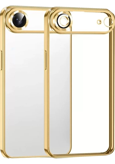 Newface Apple İphone 17 Air Razer Lensli Silikon - Gold Altın