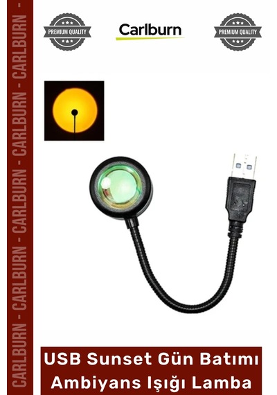 Gecelambası Fotoğraf Video Çekim Esnek Gövde Taşınabilir Usb Sunset Gün Batımı Ambiyans Işığı Lamba Çok Renkli