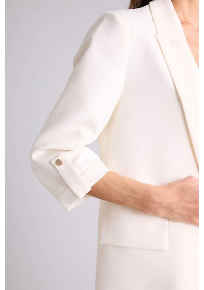Defacto - Oversıze Basıc Blazer Ceket C3215AX26SM Beyaz