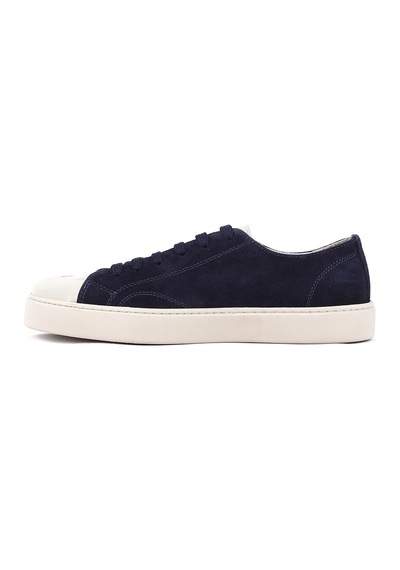 Shoetyle - Hakiki Süet Deri Lacivert Renk Erkek Sneaker - 666-01-03 -1549