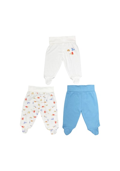Tiffany Baby & Kids Tiffany Baby Traffic Rider Theme 3'lü Patikli Pantolon 50007 Ekru
