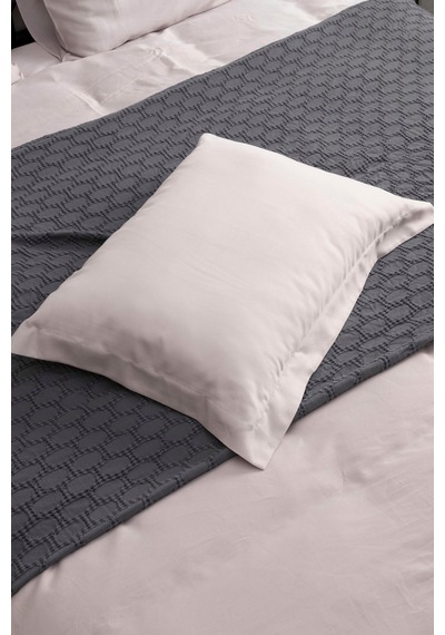 Kaay Pamuk Saten Yastık Kılıfı Dahil Nevresim Seti 200x220 Çift Kişilik Taş