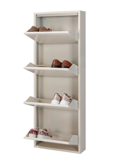 Kaser Metal 4'Lü Metal Ayakkabılık Krem Kaser Metal 4'Lü Metal Ayakkabılık Krem