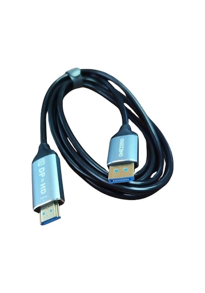 1.8 Metre 4k 60hz Displayport To Hdmı Kablo High Speed, 24k Altın Uç, Saf Bakır İletken 1.8 MT