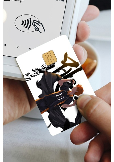 Haikyuu Kart Kaplama Sticker 8 Adet Çok Renkli