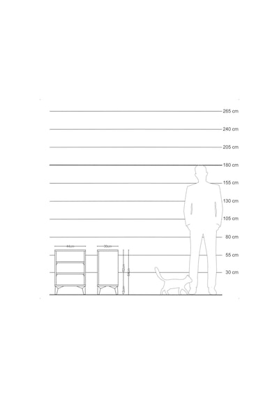 Arges Komodin 2 Raflı 44x30x64 Çam-aytaşı Atlas Çam