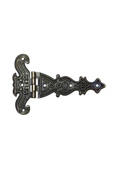 Dekoratif, Sac Tek Kuyruklu Menteşe - 69x102 Mm, Büyük, Antik, 100 Adet