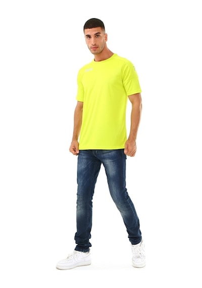 Raru Erkek Basic T-Shirt Grıll Yeşil Çok Renkli