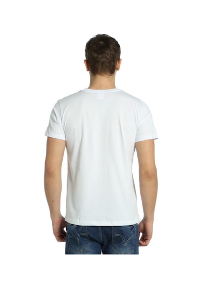 Bant Giyim - Geri Dönüşüm Bisiklet Beyaz Erkek T-shirt Tişört Beyaz
