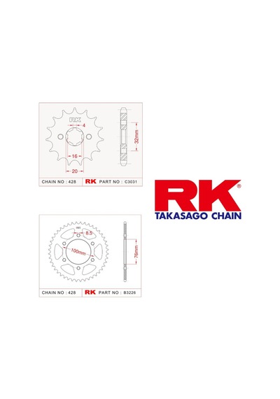 Rk Dişli Seti 48t-14t Yamaha Yzf R 125 08-18, Mt-125 15-19