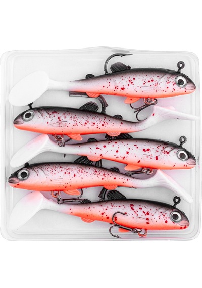 Silikon Yapay Balık - 15g 100mm - Üçlü İğneli - Fishack - Uv Boyalı - Ember