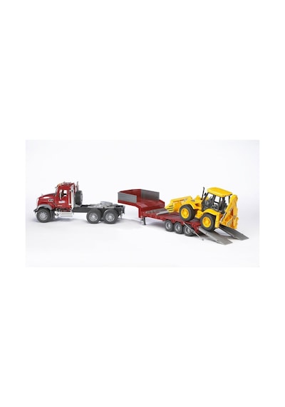 BR02813 Mack Granite Jcb Taşıyan Tır - Bruder