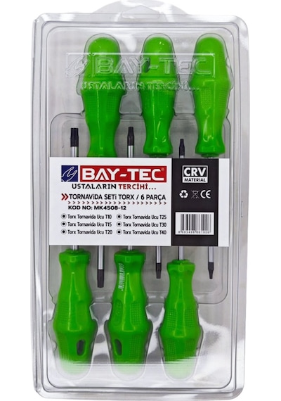 Mk4508-12 Tornavida Seti Torx 6 Parça