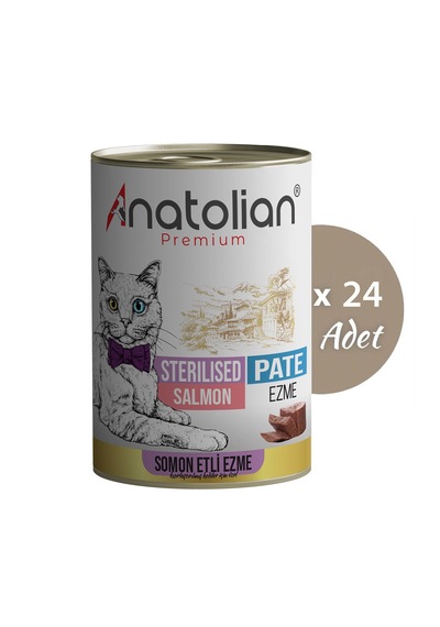 Anatolian Premium Somonlu Ezme Kısır Kedi Konservesi 24 X 400 G