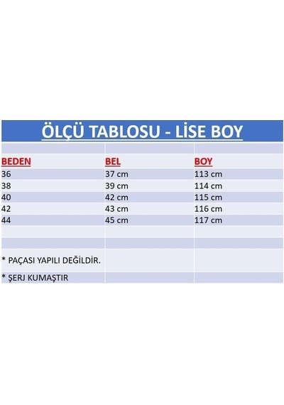 Sea Bubbles Kumaş Okul Pantolonu - Lise Boy Gri