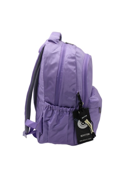 Lila Unisex Okul Çantası Su Geçirmez Kumaş Unisex Okul Sırt Çantası 2200 Lila