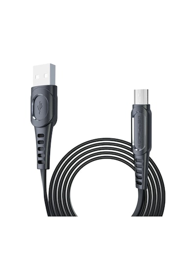 Konfulon Dc01 Süper Hızlı Micro Usb Kablo 1m 2.4a Semeglbl - 25 - Siyah