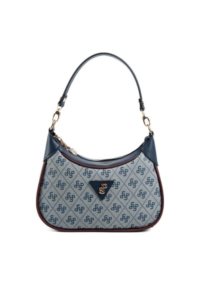 Silver Polo Sp1180 Kadın Omuz Çantası Monogram Gri-laci-bordo
