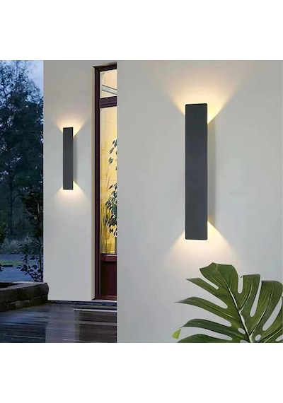 Led Dış Mekan Duvar Lambası Uzun Ip65 Su Geçirmez Duvar Aydınlatması Villa Sundurma Aplik Alüminyum Duvar Lambası İç Mekan/dış Mekan Teras Bahçe Girişi Koridor Siyah Beyaz Işık, 61 Cm Diğer Led Dış Mekan Duvar Lambası Uzun Ip65 Su Geçirmez Duvar Aydınlatması Villa Sundurma Aplik Alüminyum Duvar Lambası İç Mekan/dış Mekan Teras Bahçe Girişi Koridor Siyah Beyaz Işık, 61 Cm Diğer