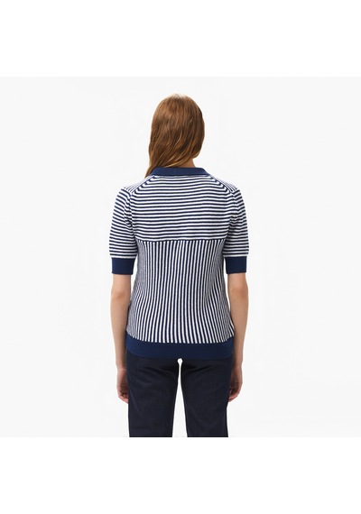 Nautica Kadın Lacivert Regular Fit Çizgili Triko Çizgili 55s101t Lacivert