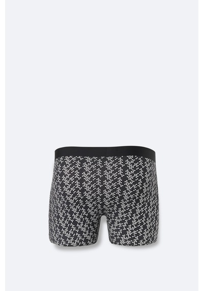 Avva Erkek Siyah Dikişsiz Baskılı Soft Touch Elastan Boxer A62y9514