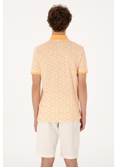 U.S. Polo Assn. Erkek Regular Fit Polo Yaka Turuncu Tişört 50306837-VR202