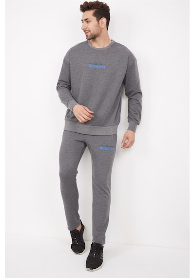 Erkek Spor Açık Gri Oversize Sweatshirt Takım-3859 Açık Gri Erkek Spor Açık Gri Oversize Sweatshirt Takım-3859 Açık Gri