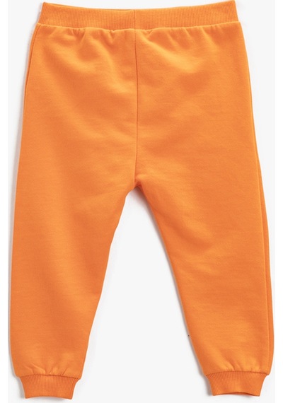 Koton Jogger Eşofman Altı Düğme Detaylı Beli Lastikli Turuncu 3smb40007tk 3SMB40007TK200 Turuncu