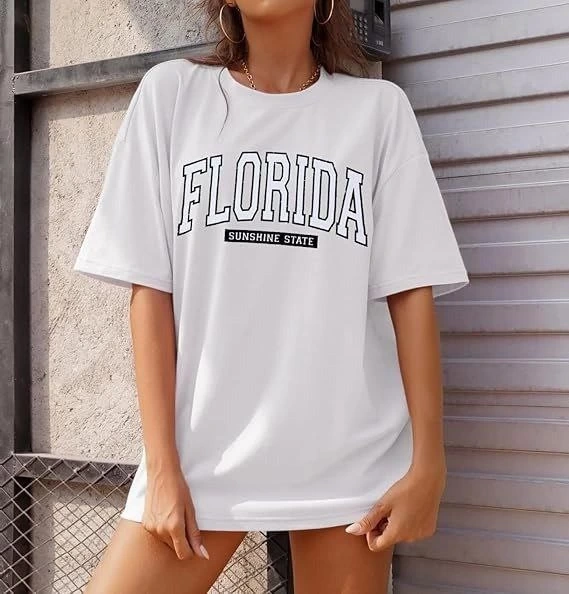 Buğrahayalin Bisiklet Yaka Baskılı T-shirt - Beyaz Beyaz