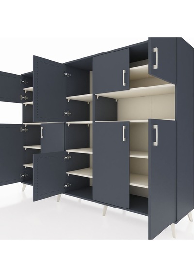 Hyperion Dolap 14 Raflı 10 Kapaklı 220x44x163 Antrasit-antrasit/a Antrasit-antrasit/aytaşı Hyperion Dolap 14 Raflı 10 Kapaklı 220x44x163 Antrasit-antrasit/a Antrasit-antrasit/aytaşı