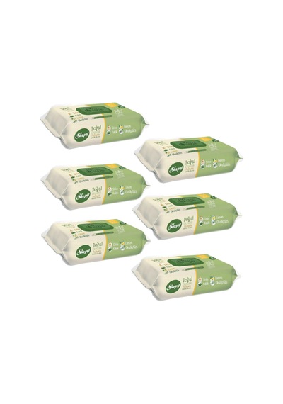 Sleepy Doğal Organik Pamuklu Temizlik Havlusu 50 Yaprak 6 Lı Paket