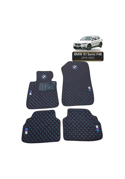 Oto Halı Paspas Bmw X1 Serisi F48 2015-2022 Uyumlu M Performance M Teknik Sport Kaymaz & Şık Tasarım - Tasarım 21