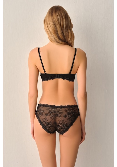 Suwen Cosmopolitan Dantelli Slip Külot St4453601012 Siyah