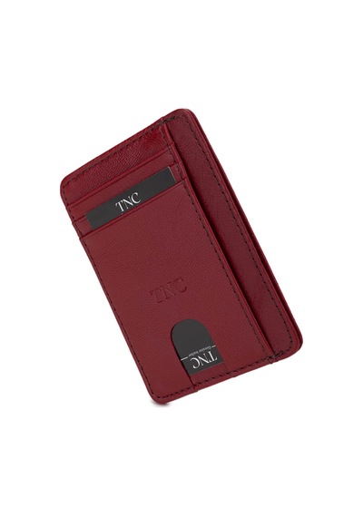 Tamer Tanca Unisex Hakiki Deri Bordo Kartlık 688 1012 Krtlk Y25 Bordo Bordo