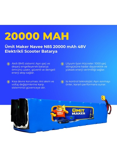 Navee N85 20000 Mah 48v Elektrikli Scooter Batarya