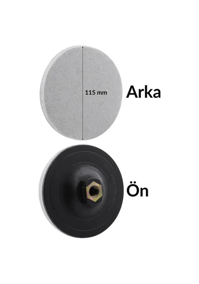 Metal Mermer Parlatma Polisaj Keçesi 115mm