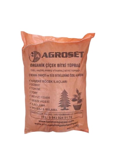 Torf Saksı Toprağı 40 Litre Vitaminli Saksı Toprağı Agroset