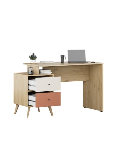 Adore Mobilya Terra 2 Çekmeceli Çalışma Masası-florida Meşe/Karışık Renk 129 x 75 x 55 CM Adore Mobilya Terra 2 Çekmeceli Çalışma Masası-florida Meşe/Karışık Renk 129 x 75 x 55 CM