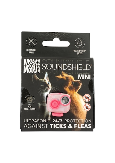 Max & Molly Soundshield Mını Ultrasonik Pire Ve Kene Kovucu Tasma - Rose Pembe