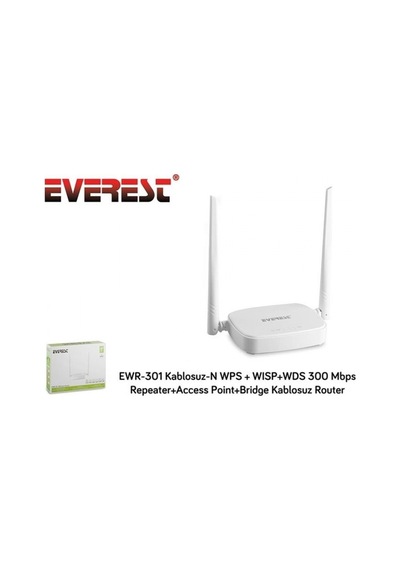 EVEREST EWR-301 300MBPS 4PORT 2 ANTEN 5DBI 2  4GHz INDOOR ACCESS